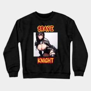 Brave Knight Anime Girl Crewneck Sweatshirt